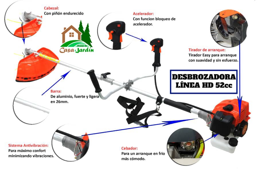 Desbrozadora Gasolina 7 en 1